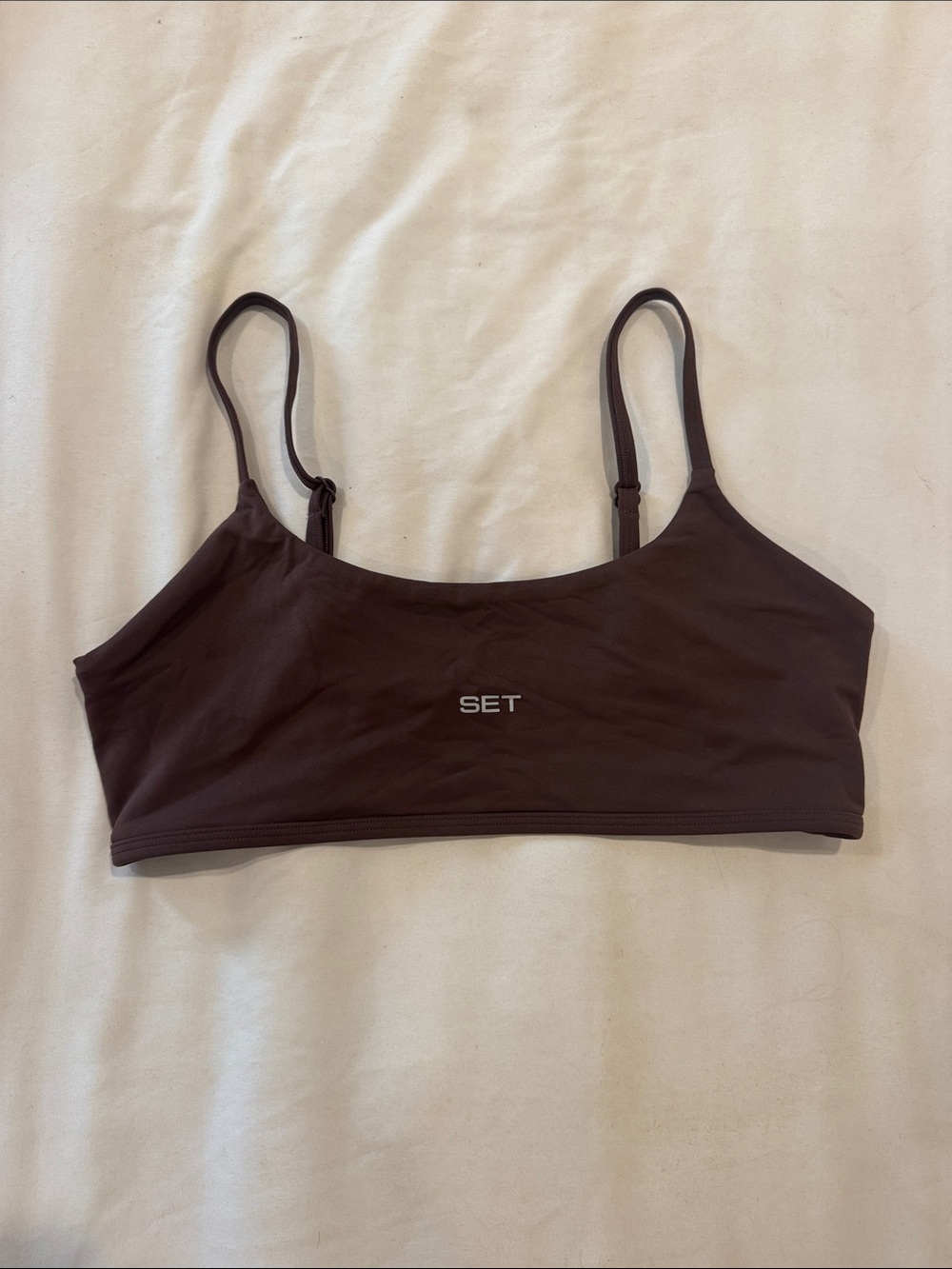 SET Active Airluxe Women's Brown Scoop Bralette